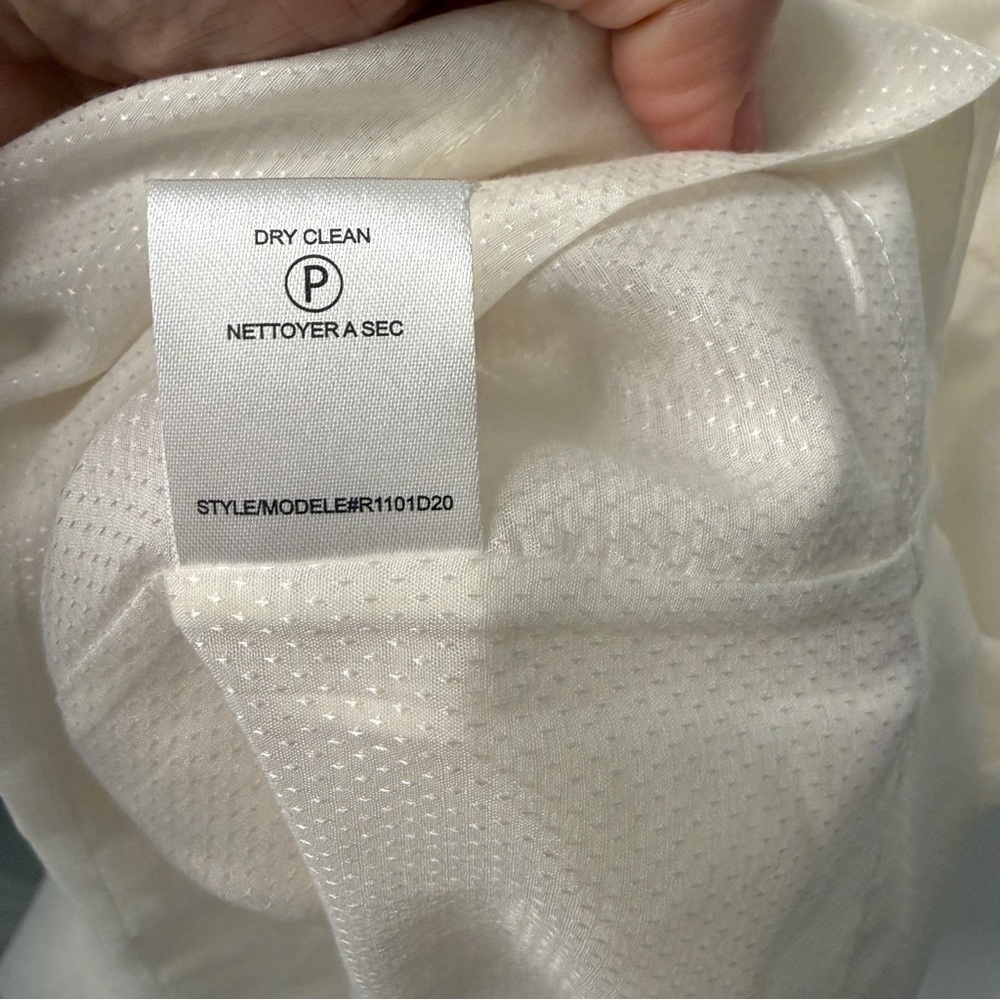 Robert Rodriguez Cotton Silk Dress Ivory Size 8 Quiet Luxury Minimalist Bridal - Picture 8 of 9